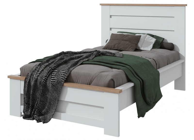 BED GENOVA (2PCS) 4'0 WHITE / CARVALHO NATUR